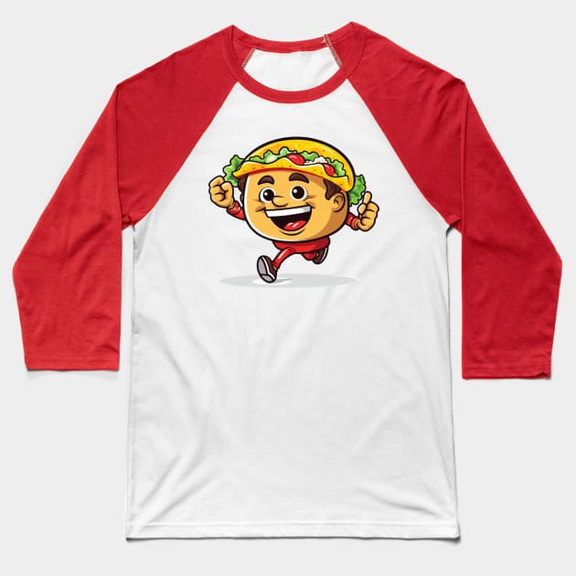 kawaii Taco T-Shirt cute potatofood funny Baseball T-Shirt by nonagobich